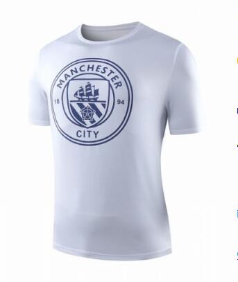 2019-2020 Manchester City entrenamiento camisetas de fútbol Jersey blanco